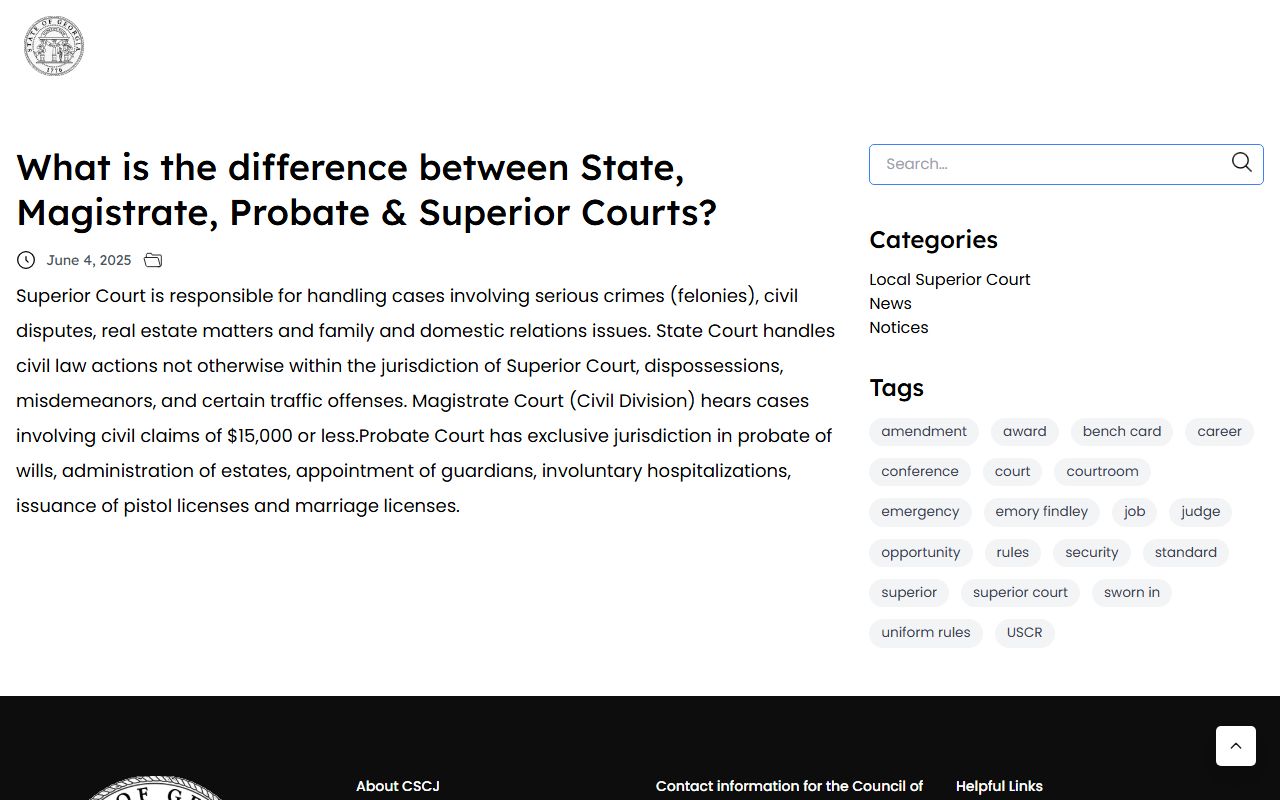 Banks County Clerk of Superior Court Georgia trial court role FAQ