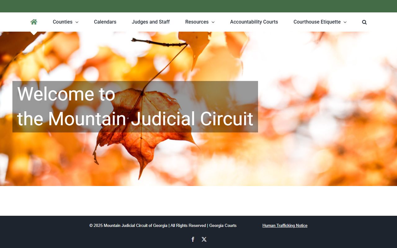Banks County Court records Mountain Judicial Circuit website